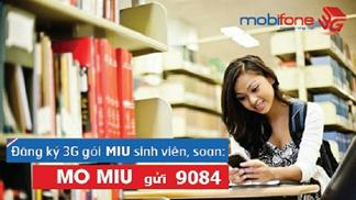 Hướng dẫn đăng ký 3G gói MIU Mobifone sinh viên trọn gói